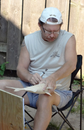 John Koester Originals - Tarpon Carving Progress