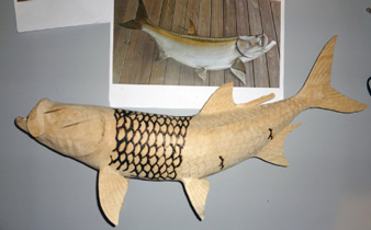 John Koester Originals - Tarpon Carving Progress